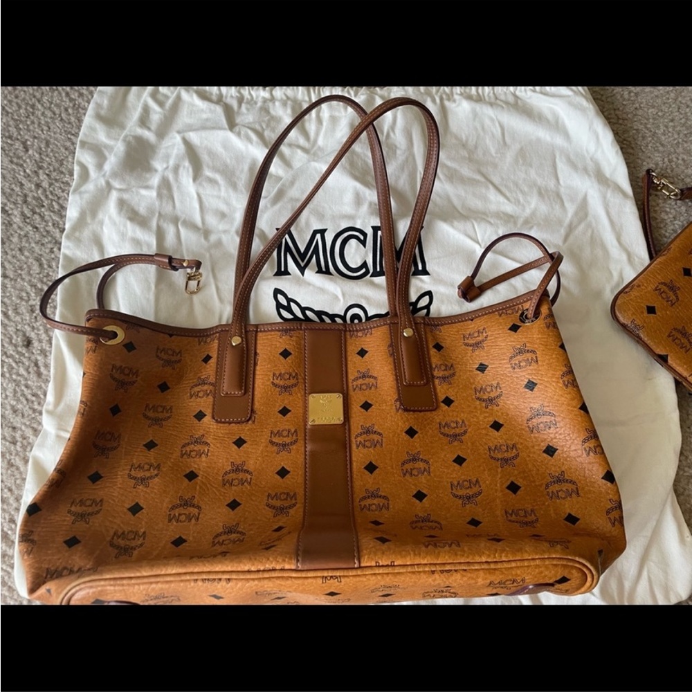 MCM large tote with small pochette